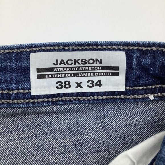 Buffalo David Bitton Jackson Straight Stretch Jeans 38 x 34 (Actual 38 x 33) - Picture 6 of 9